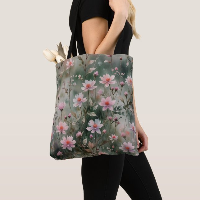 Bolsa Tote Flores bonito (Close Up)