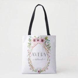Bolsa Tote Flores Bonito De Anêmonas Rosa, Bridesmaid