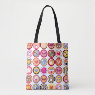 Bolsa Tote flores bonitos, pássaros, teste padrão dos