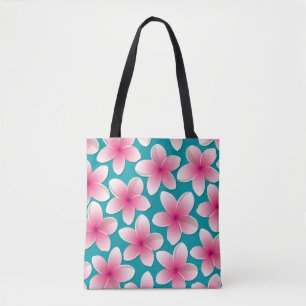 Bolsa Tote Flores Brilhantes Frangipani/ Plumeria