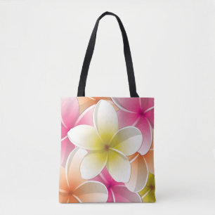 Bolsa Tote Flores Brilhantes Frangipani/ Plumeria