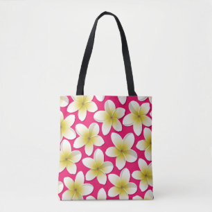 Bolsa Tote Flores Brilhantes Frangipani/ Plumeria