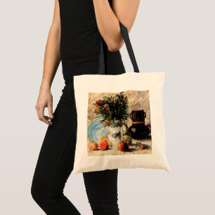 Bolsa Tote Flores, Cafeteira e Frutas de Vincent van Gogh