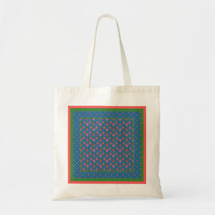 Bolsa Tote Flores Chic Rangoli, Bolinhas Tote Bag