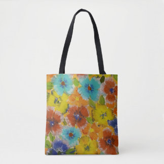 Bolsa Tote Flores Coloful