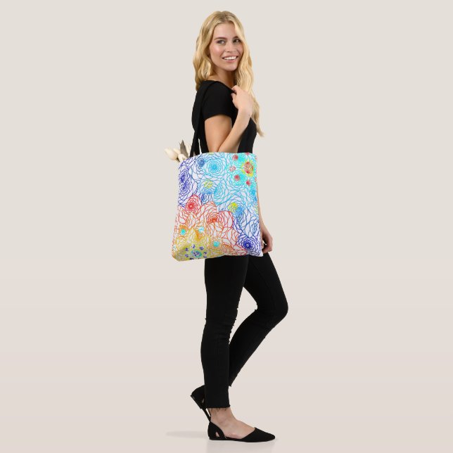 Bolsa Tote Flores Coloridas da primavera (No(a) Modelo)
