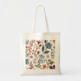 Bolsa Tote Flores Coloridas de Jardim Flores Silvestres Prima