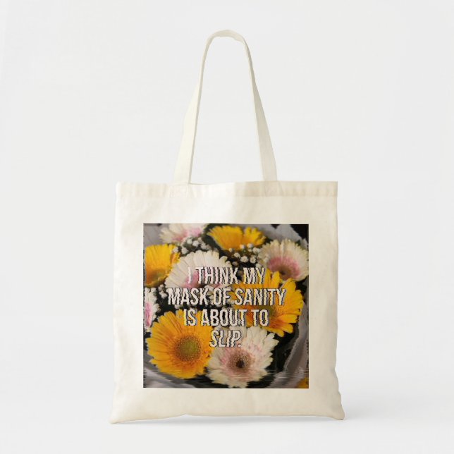 BOLSA TOTE FLORES COM CITAÇÃO (Frente)