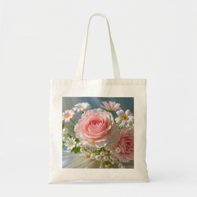 Bolsa Tote Flores com elegância extravagante eterno (Frente)