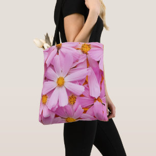 Bolsa Tote Flores Cor-de-Rosa