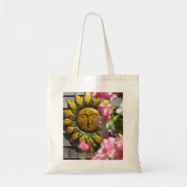 Bolsa Tote Flores cor-de-rosa e Sol - Saco de Tota do Vineyar