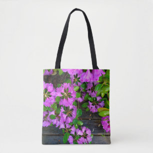 Bolsa Tote Flores cor-de-rosa-Elegante azáleas rosa flores co