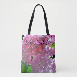 Bolsa Tote Flores cor-de-rosa Elegante flores hydrangeas