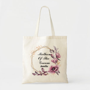 Bolsa Tote Flores cor-de-rosa Mãe do noivo Tote Bag