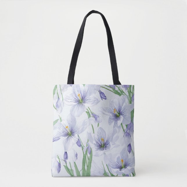 Bolsa Tote Flores Crocus (Frente)