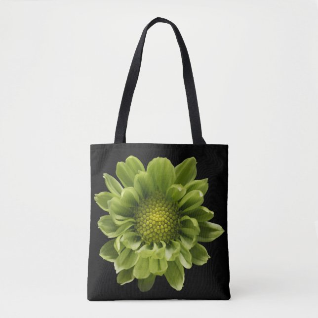 Bolsa Tote Flores | Crolisântemo Verde (Frente)