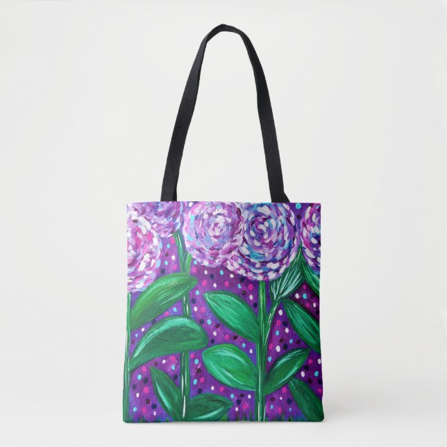 Bolsa Tote Flores da flor (Frente)