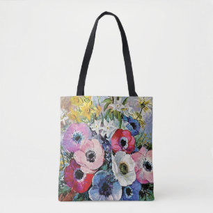 Bolsa Tote Flores das anêmonas de Odilon Redon - simbolismo