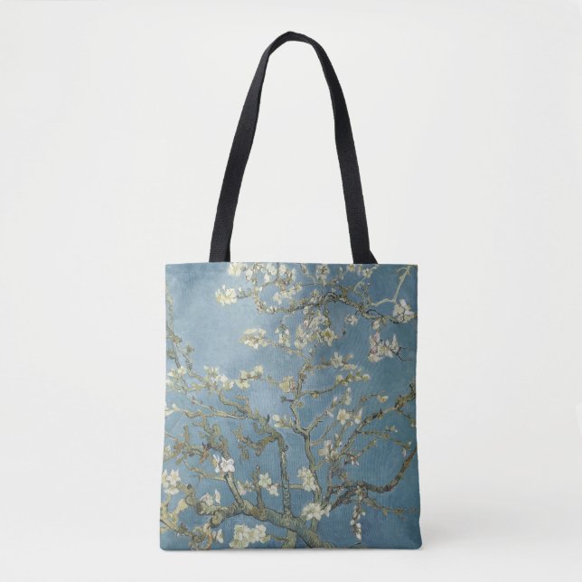 Bolsa Tote Flores de amendoeira (1890) de Vincent van Gogh (Frente)