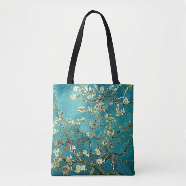 Bolsa Tote Flores de Amendoeira de Van Gogh Impressionismo Cl (Frente)