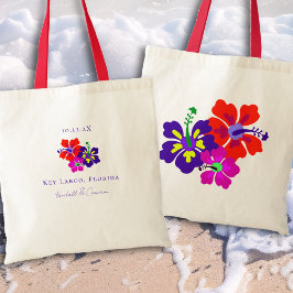 Bolsa Tote Flores de Arte de Hibiscus Favor de Tote Bag