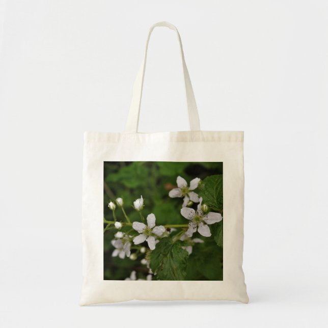 Bolsa Tote Flores de Blackberry (Frente)