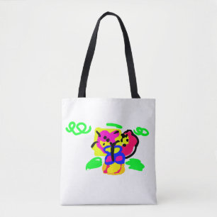 Bolsa Tote Flores de borboleta