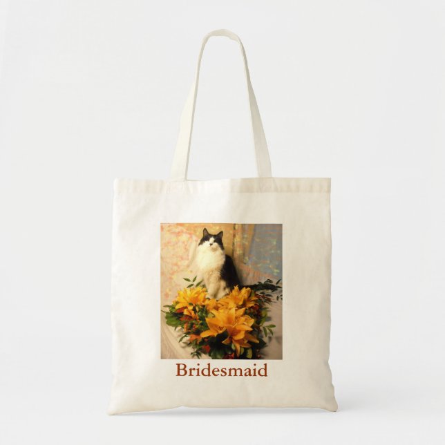 Bolsa Tote Flores de Bridesmaid (Frente)