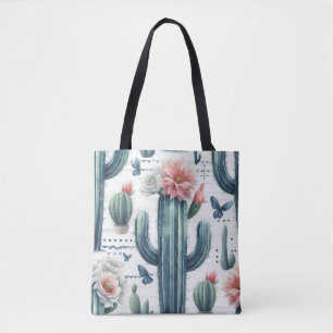 Bolsa Tote Flores de Cacto