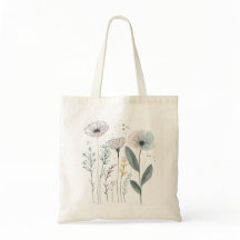 Flores de Cartoon Bonitas Aquarela Desenhar de Mão