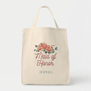 Bolsa Tote Flores de Casamento Antigas Dama de Honra