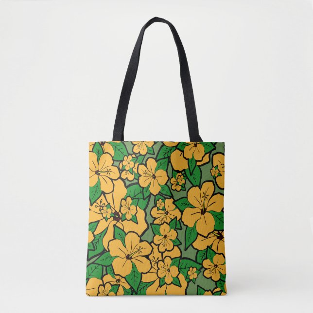 Bolsa Tote Flores de Hibisco #3 (Frente)