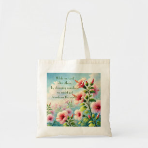 Bolsa Tote Flores de Hibiscus e Cotação