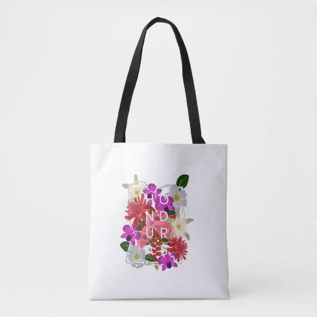 Bolsa Tote Flores De Honduras No Orgulho Hondurenho De Arte (Frente)