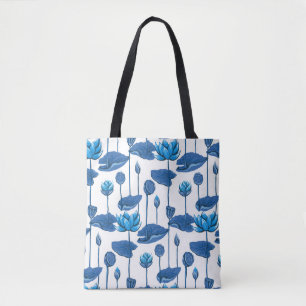 Bolsa Tote flores de lótus