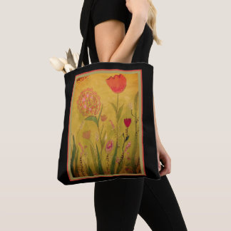 Bolsa Tote - Flores de Mídia Mista