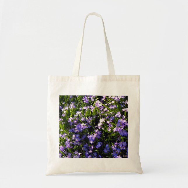 Bolsa Tote Flores de Mola Azul (Frente)