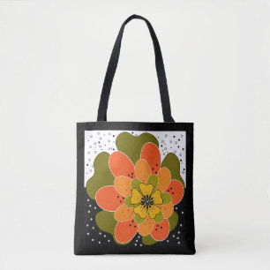 Bolsa Tote Flores de outono, flor, latido de ilustração