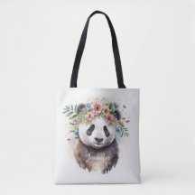 Flores de Panda Aquarela