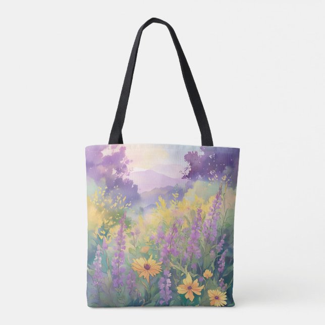 Bolsa Tote Flores de primavera (Verso)