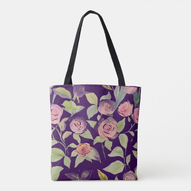 Bolsa Tote Flores de primavera (Verso)