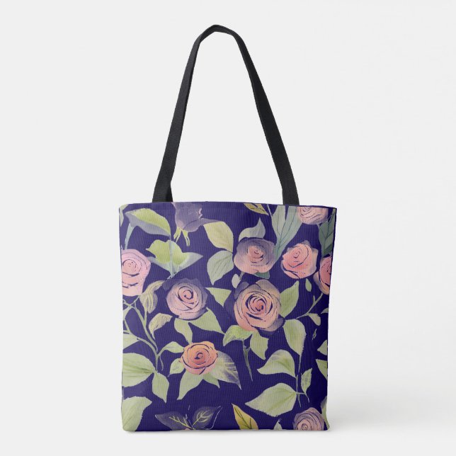 Bolsa Tote Flores de primavera (Verso)