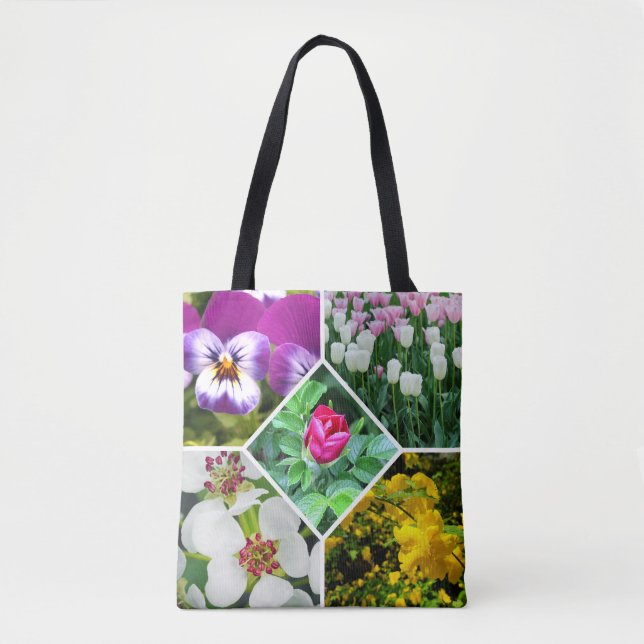 Bolsa Tote Flores de primavera (Frente)