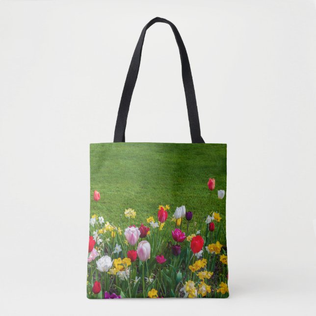 Bolsa Tote Flores de primavera (Frente)