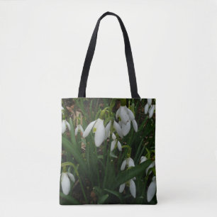 Bolsa Tote Flores de primavera Brancas I (Galanthus)