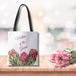 Bolsa Tote Flores De Proteína Rosa Botânica Tropicais Vermelh