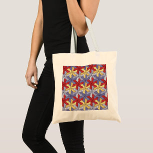 Bolsa Tote Flores De Vidro Tesseladas