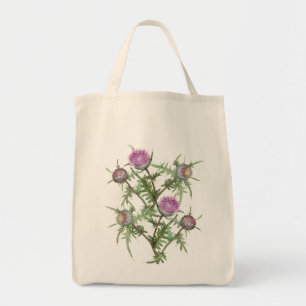 Bolsa Tote Flores do cardo