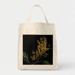 Bolsa Tote Flores do Wattle de prata