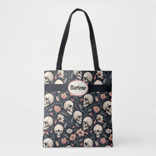 Bolsa Tote Flores e cascas rosadas poeirentas